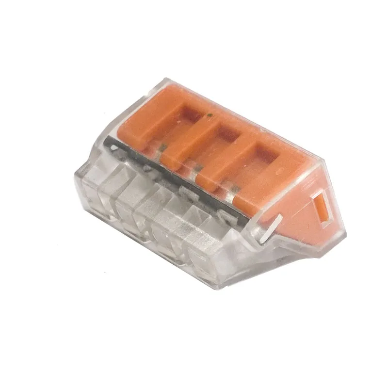 10 pcs/lot PCT 104D 4 Pin Connectors Hard Wire Quick Wiring Plug Electric Compact Block Terminal