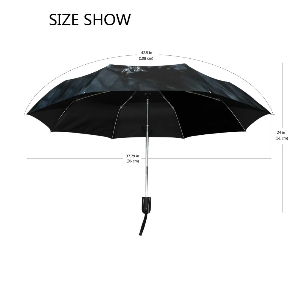 Genuine Brand Folding Umbrella Rain Women Black Quality Automatic Sun Umbrellas Anti UV Cute Cat Pattern Sunscreen Beach Parasol