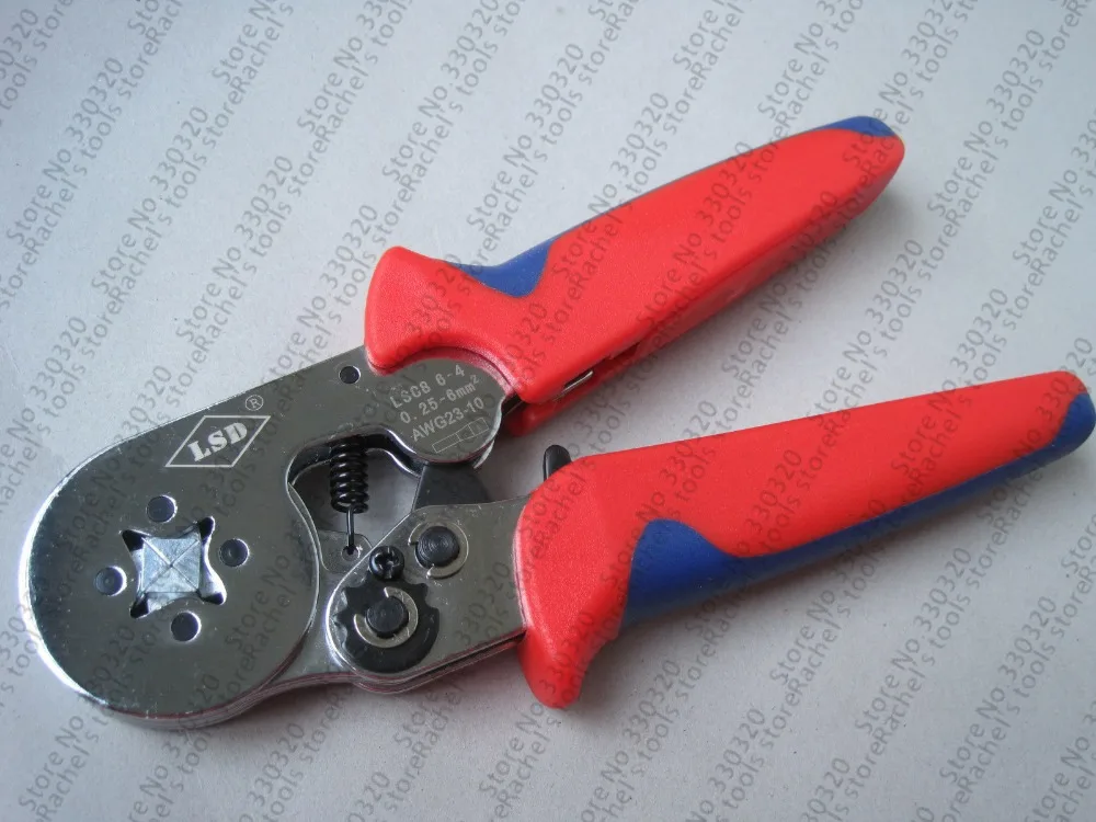 LSC8-6-4A 0.25-6mm2 Terminal Crimping Tool Bootlace Ferrule Crimper Wire end Cord end lug