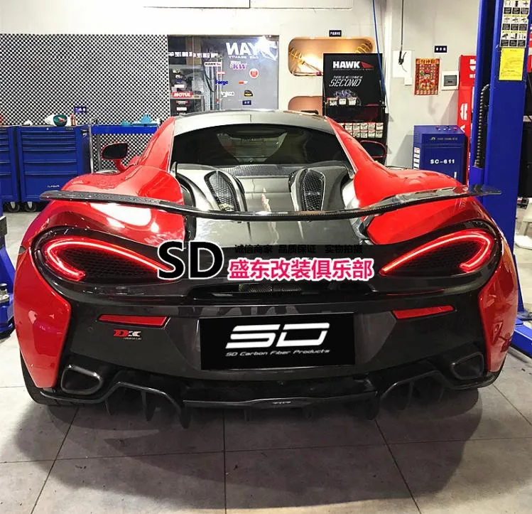 Fit for  McLaren 570S 570GT 540C NOVITEC carbon fiber spoiler wing tail