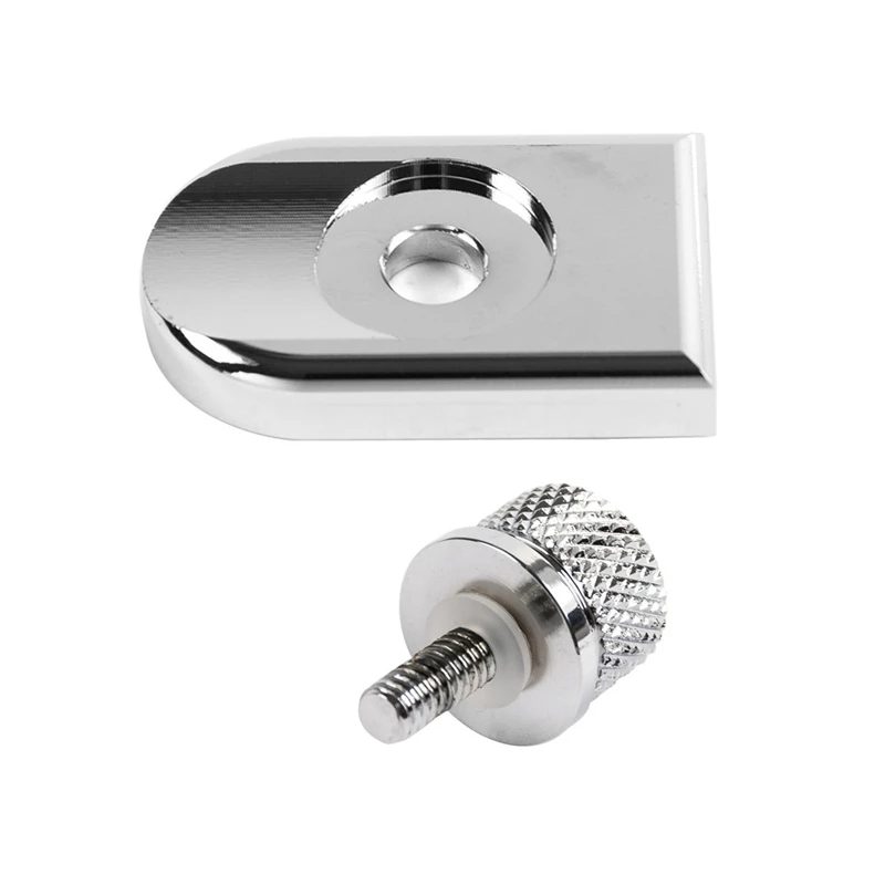 1/4-20 Motorcycle Aluminum Seat Bolt Tab Screw Mount Knob Cover For Harley Sportster Softail Dyna Street Bob Fatbob 1996-2015