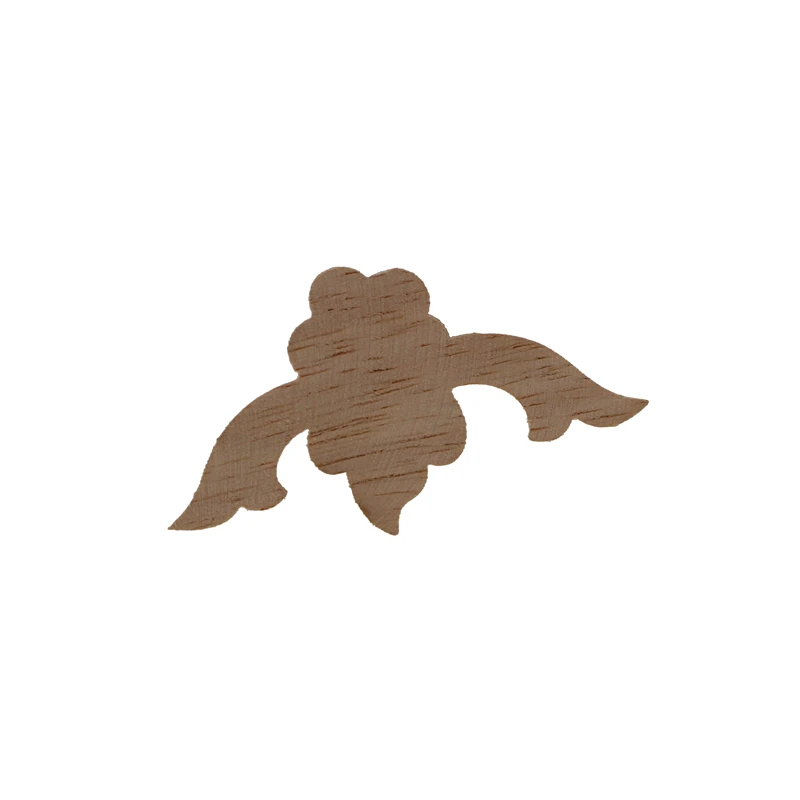 VZLX Vintage Floral Wood Carved Corner Applique Wooden Carving Decal For Furniture Cabinet Door Frame Wall Home Decor Crafts