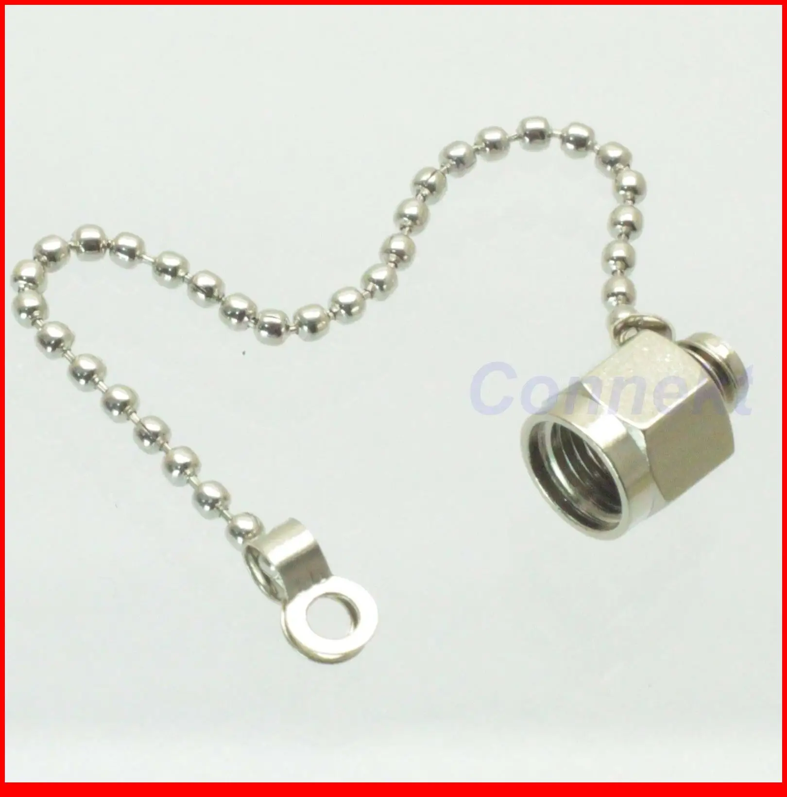 10pcs/lot Dust cap with chain for SMA female RF connector brass body