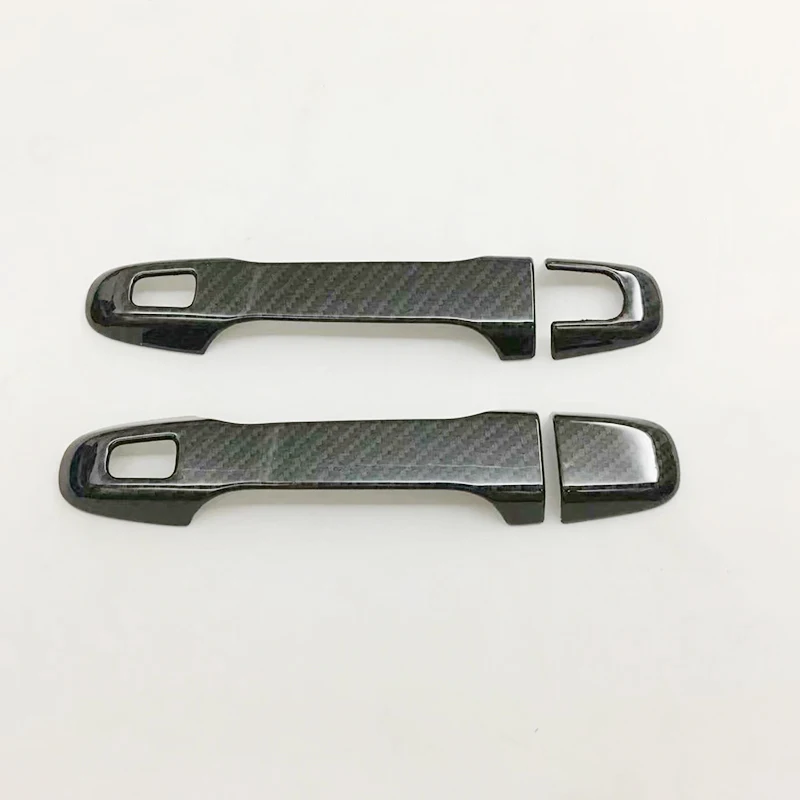 For Toyota C-HR CHR 2017 2018 2019 2020 ABS Carbon Fibre Door outside protector Handle Cover Trim accessories 4Pcs