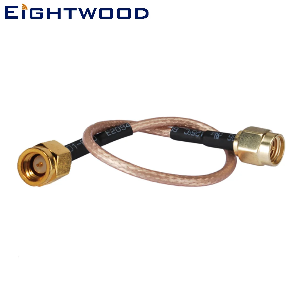 

Eightwood RF Coaxial Cable Assembly SSMA Plug Male to SMA Plug Male Connector Pigtail RG316 RF Coaxial Cable 30 CM Customizable