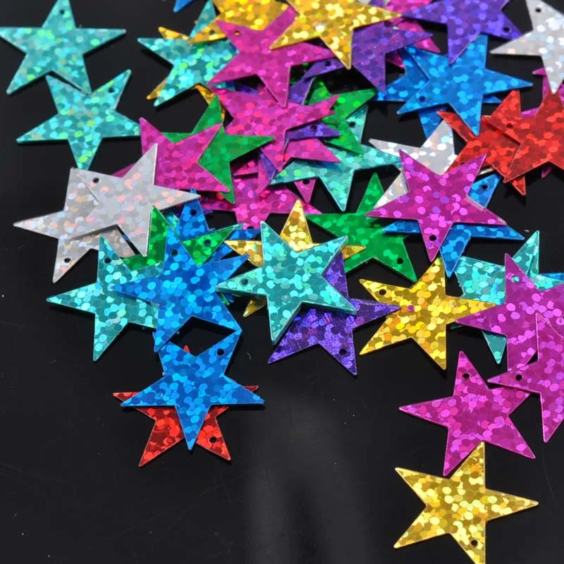 10g Multicolor Sequins Star Sparkling Spangle Paillette Sewing DIY Accessories Wedding Craft Decorations 19x19mm CP0808