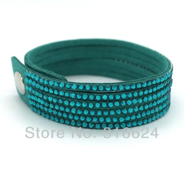 XQNI New Arrival Bangles Fashion Jewelry Crystal Men Leather Bracelets Trendy Mosaic Brand Rhinestone Classic Charm Bracelets.