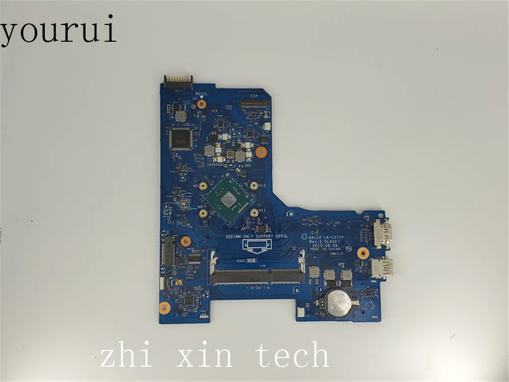 yourui For Dell Inspiron 15 5000 5552 Laptop motherboard AAL14 LA-C571P CN-06KW6N 6KW6N 06KW6N with N3050u CPU DDR3 100% Test ok