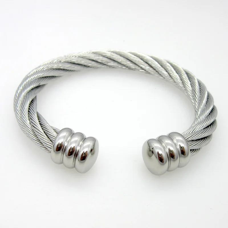 Men Or Women Fashion Europe And America Popular Steel Wire Rope Weaving Twist Bracelet Hot Selling Gift Bracelets