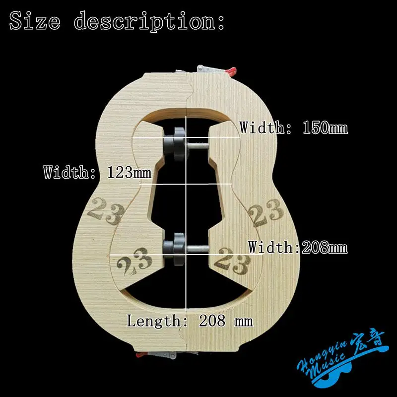 23 inch travel small guitar ukulele assembled inside and outside molds Guitar making tools material accessories macro sound