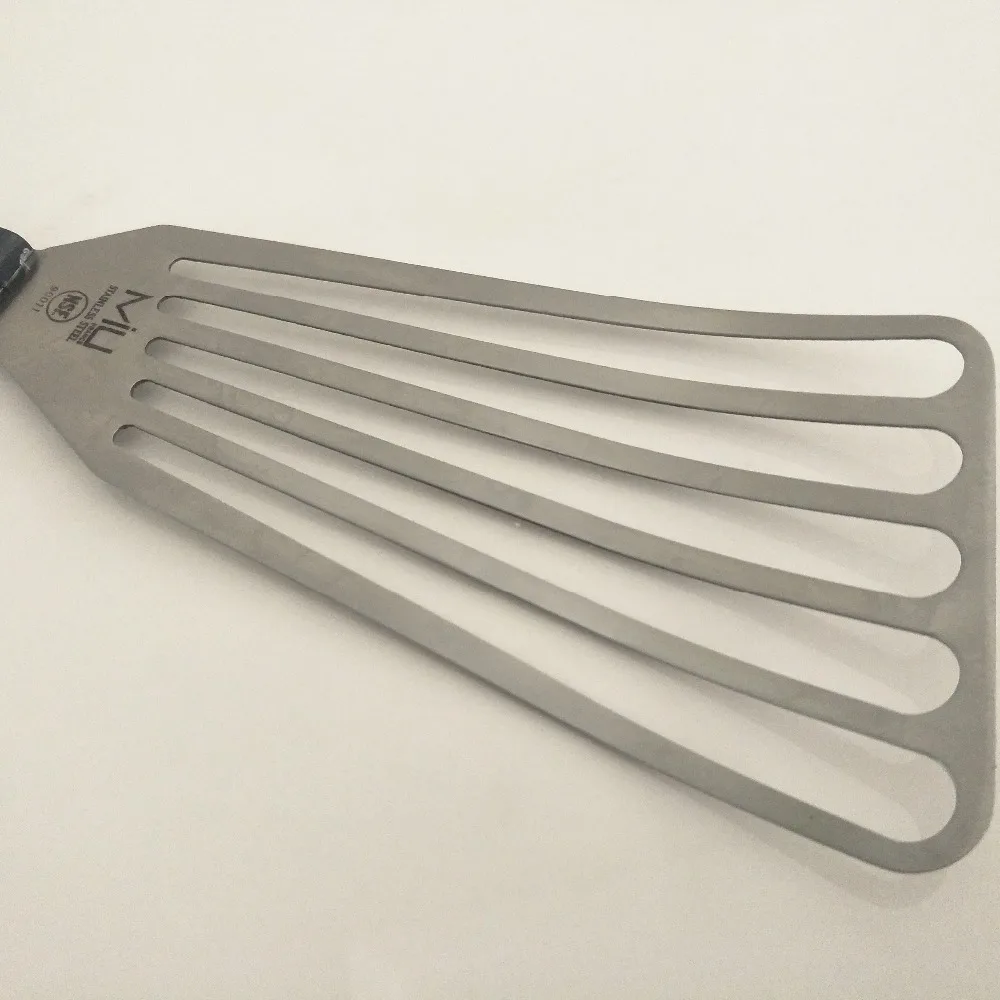 MIU France Stainless Steel Slotted Turner, 3-1/2 by 11-1/2-Inch-large stock