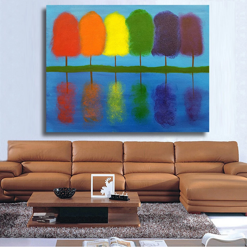 

Wall painting print poster on canvas for home decor oil painting arts No framed wall pictures colour Reflections