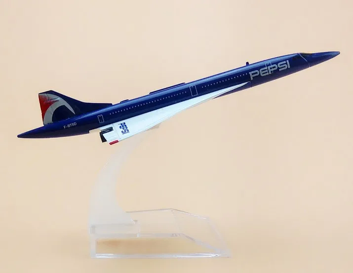 15.5cm Metal Air France Costa Concordia PEPSI F-BTSD Airways Airlines Plane Model Airplane Model w Stand Aircraft