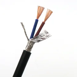 Shielded Wire Sheath Cable 2, 3, 4 Core 0.75mm² with Pure Oxygen Free Copper Double Shield Signal Control Wire RVVP