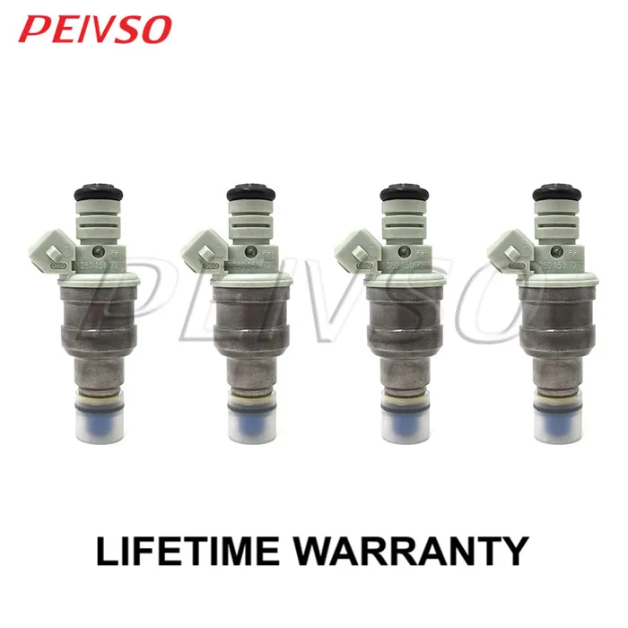 PEIVSO 4pcs 0280150727 E7DE-B1B Fuel Injector For FORD&MERCURY AEROSTAR / MUSTANG LX / RANGER 2.3L