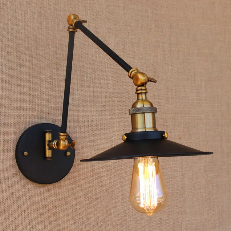 Adjustable Long Swing Arm Wall Light Fixture Edison Retro Vintage Wall Lamp Loft Style Industrial Wall Sconce Appliques LED