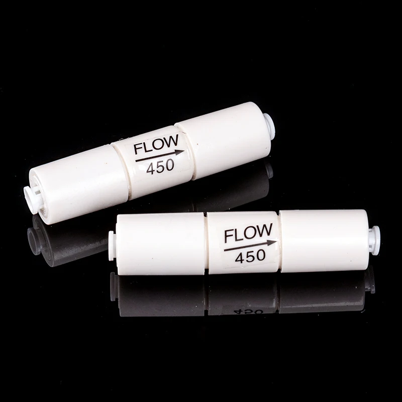 Ro fluxo 300/450/1500cc restritor com 1/4 "pe mangueira conector rápido osmose reversa aquático encaixe ro peças de filtro de água