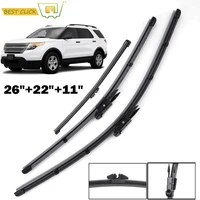 Misima-escobillas de limpiaparabrisas para Ford Explorer, limpiaparabrisas de ventana delantera y trasera, 26 "", 22"", 11 "", 2011, 2012, 2013, 2014, 2015, 2016