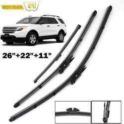 Misima-escobillas de limpiaparabrisas para Ford Explorer, limpiaparabrisas de ventana delantera y trasera, 26 