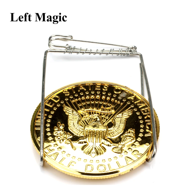 Coin Clip Holder Magic Trick For Magician Appear Vanish Coin Magia Close Up Stage Street Illusions Accessories Gimmick C2071