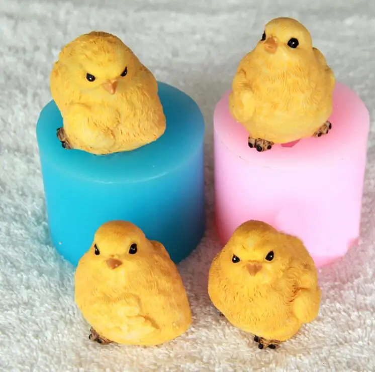 chick Chocolate Mold Mousse Handmade Soap moulds Chicken 3D Silicone Mould Candle Baking resin clay aroma moulds