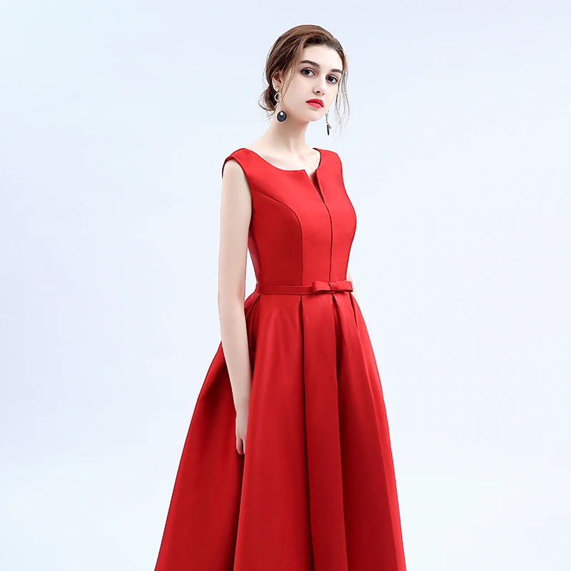 new arrival elegant evening dresses V-opening back lace-up dresses formal party dress Floor-length vestidos de festa