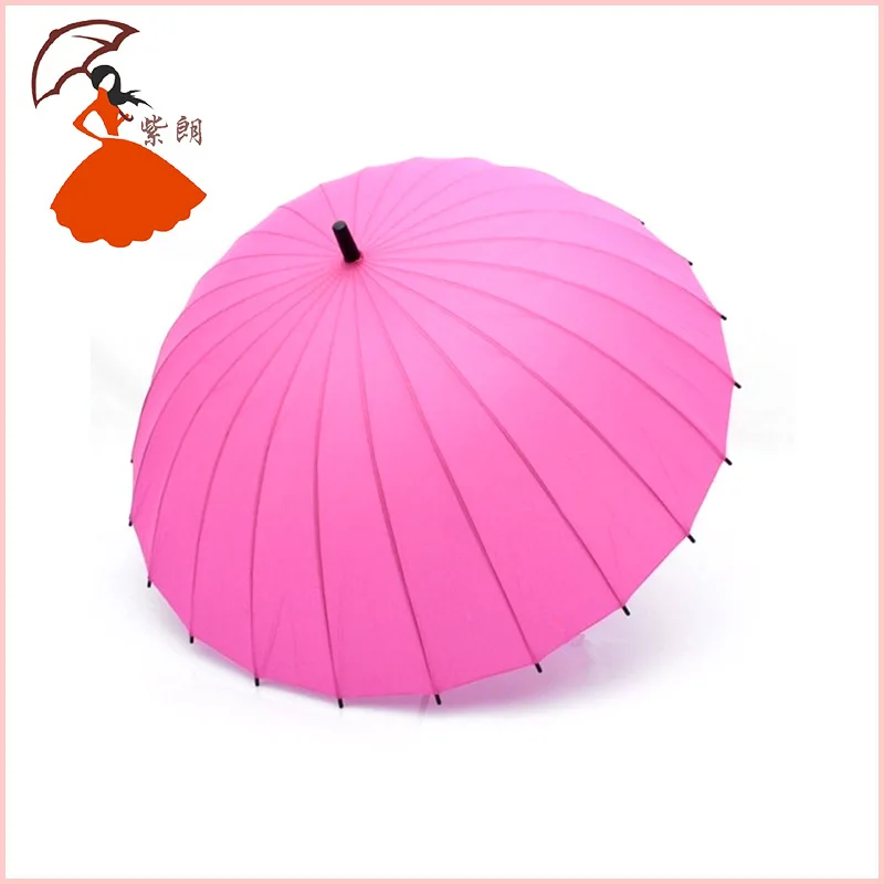 63.5 Straight 24K fine outdoor advertising umbrella sun umbrella solid business umbrella long-handled customization