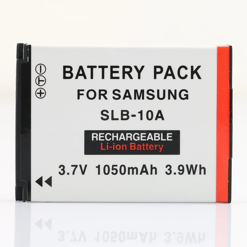 LANFULANG SLB-10A SLB10A Battery and Charger for Samsung Cameras ES50 ES55 HMX-U10 HMX-U100 HZ10W HZ15W IT100 L100 L110 L200