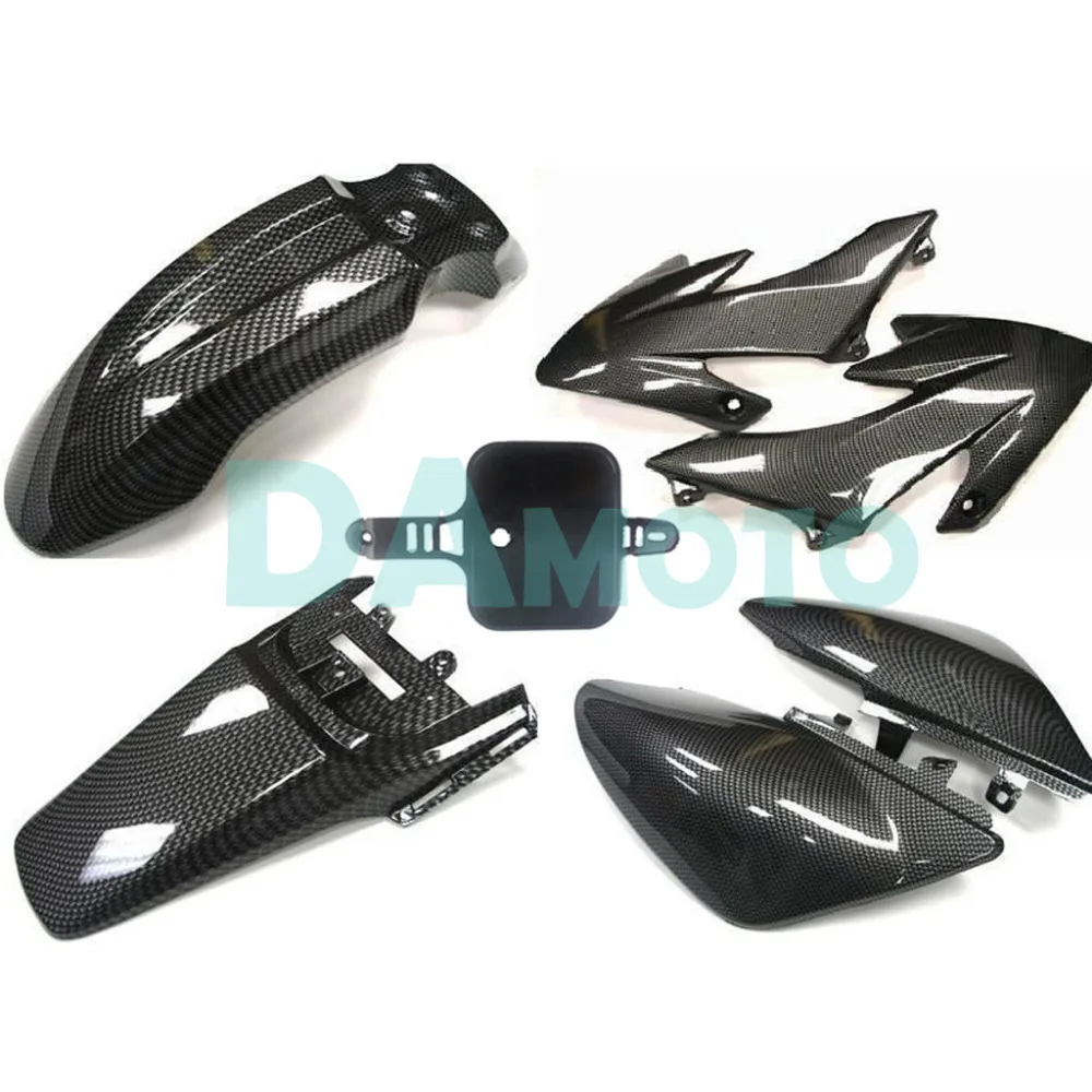 Carbon Fiber Plastic Body Work Fairing Kit for Honda XR50 CRF 50  Pit Bike