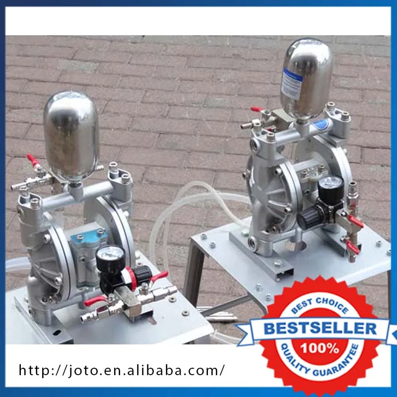 Portable Pneumatic Diaphragm Pump Aluminum Alloy Double Way Ink Pneumatic Diaphragm Pump