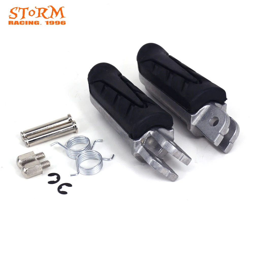 Motorcycle Front Foot Pegs Footrest Pedals Aluminum For HONDA CBR1000 VTR1000 Firestorm XL1000 Varadero CB1100 CBR1100 CB1300