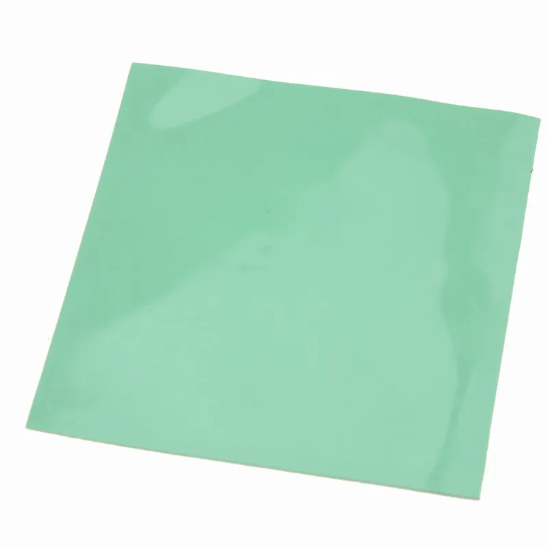 Disipador térmico de silicona, 100 piezas, 100mm x 100mm x 1mm, pasta verde conductora, GPU, CPU