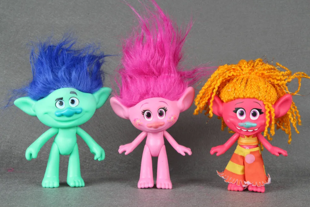 LOVELY DreamWorks Movie Trolls poppy/branch/Guy Diamand Collection figure toy 5