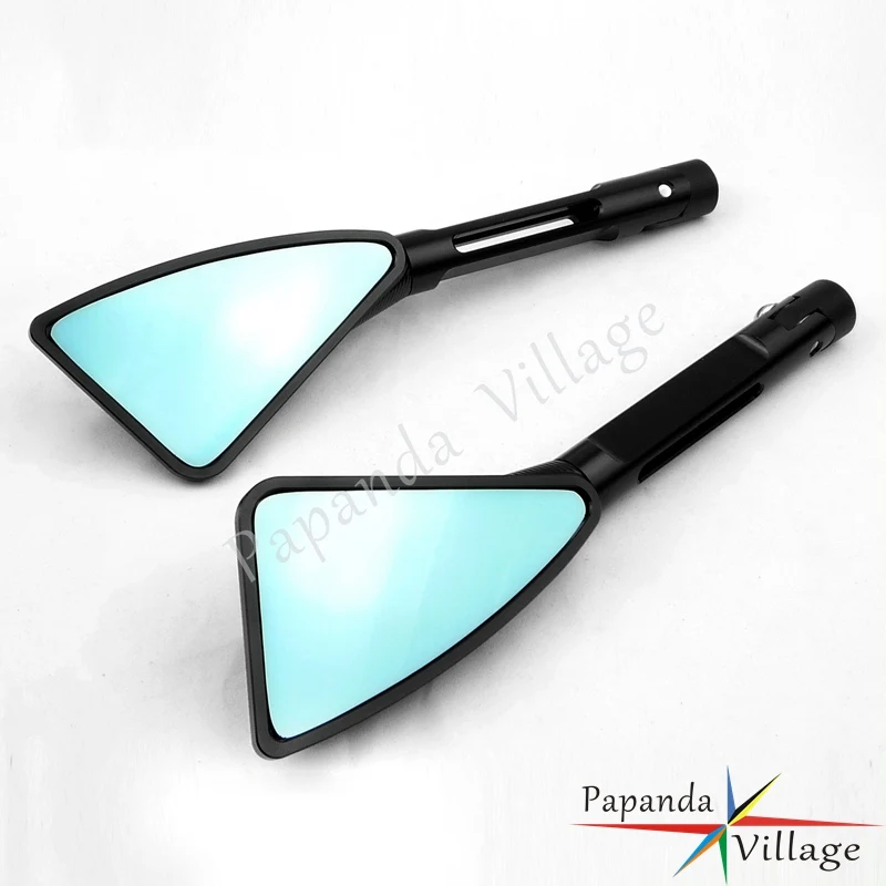 Papanda Motorbike CNC Aluminum Black Rearview Mirror Side Mirror for Honda CB1000R CB1300 Suzuki GSF1250 GSF600 Yamaha FZ1 FZ6