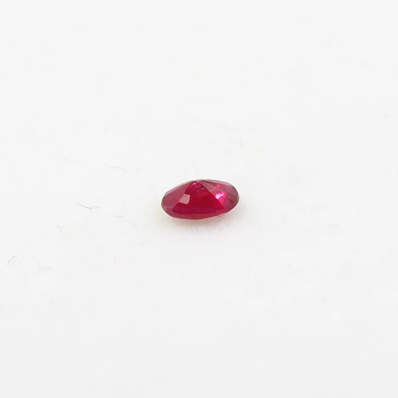 3mm*5mm natural blood red ruby loose gemstone oval cut real ruby for jewelry DIY