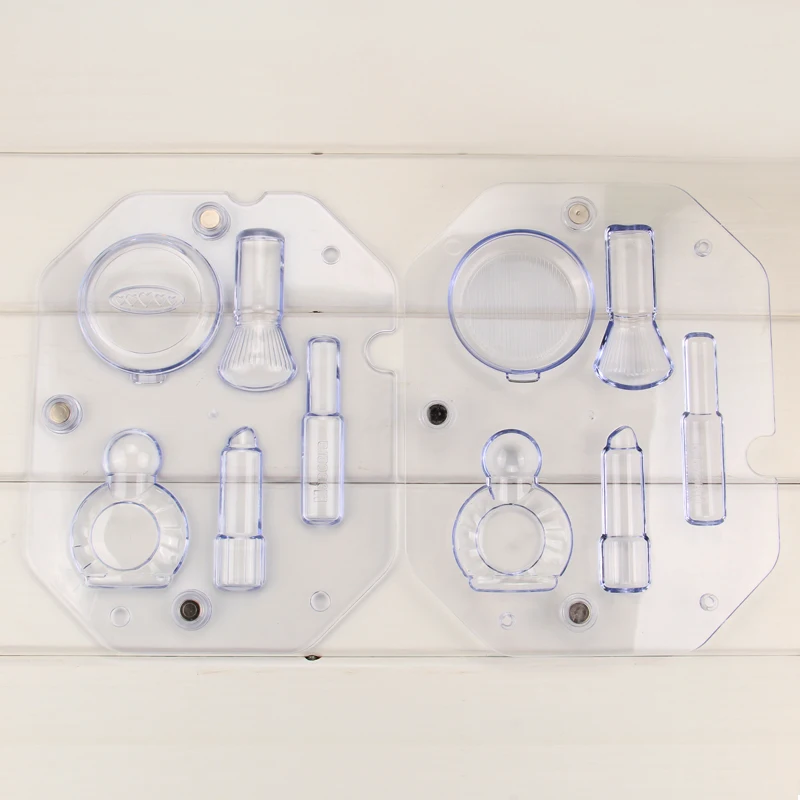 

MRF Высококачественные прозрачные женские косметические инструменты в форме формы для шоколада 3D формы для выпечки HB1058