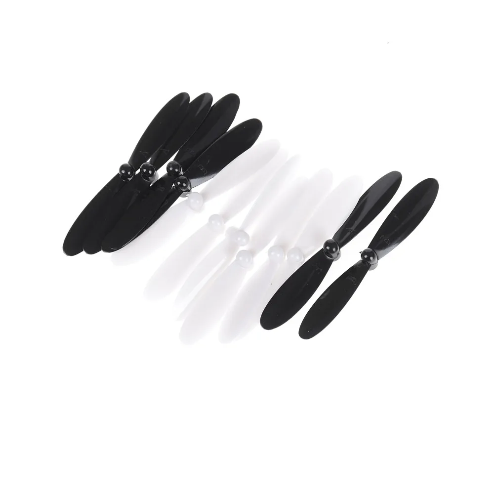 12Pcs/lot 55MM long Propeller For HUBSAN X4 H107 H107C H107D Quadcopter Black&White