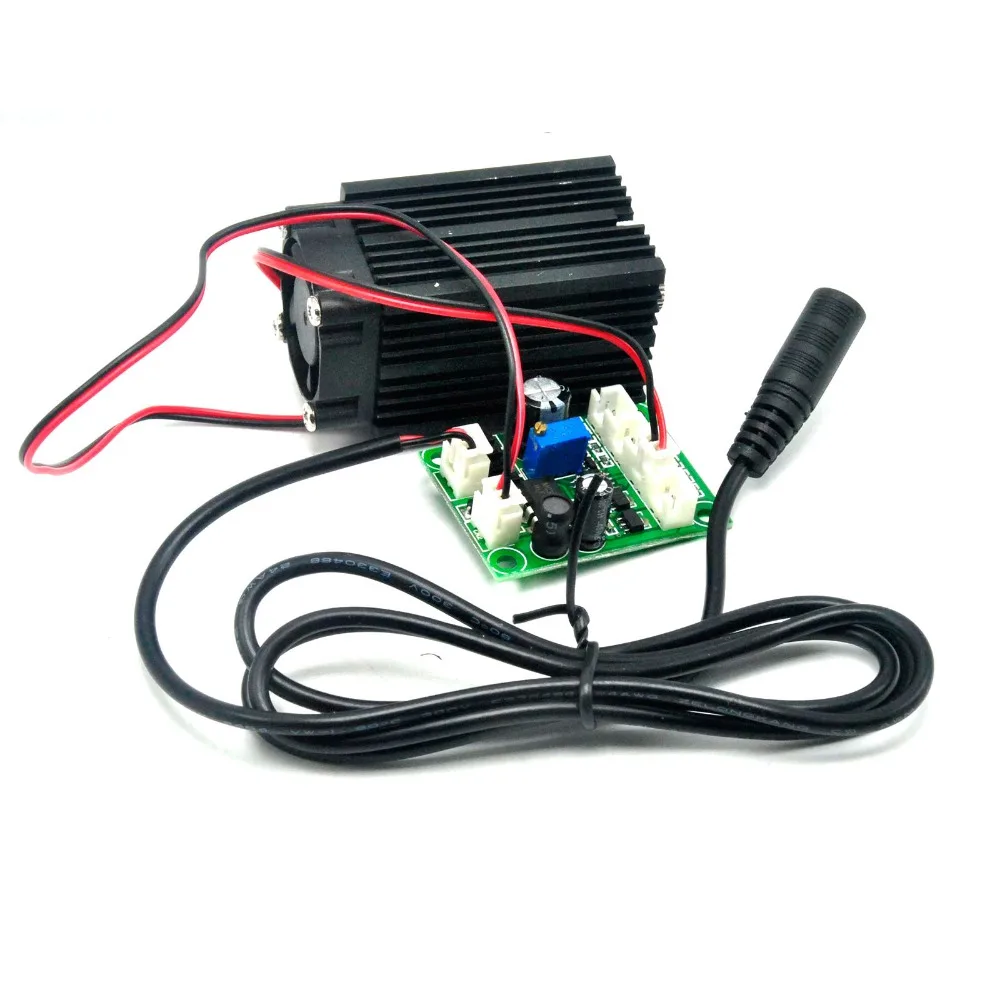 Módulo de diodo láser infrarrojo enfocable de alta potencia, 980nm, 200mW, con adaptador TTL de 12V y 1A, modulación y enfriamiento del ventilador