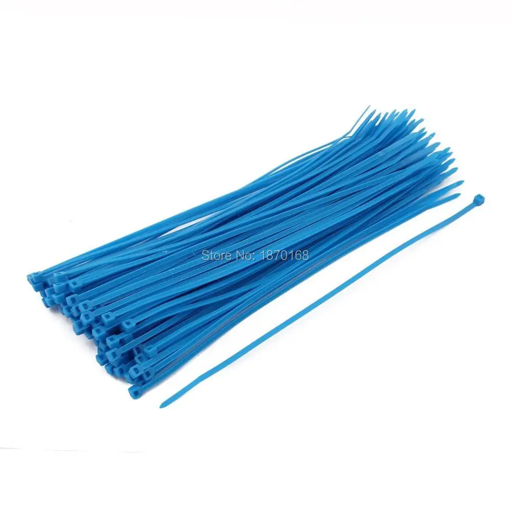 

3mm x 200mm Self Locking Nylon Cable Ties Heavy Industrial Wire Zip Ties Blue 1000pcs