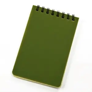 Juego de 3 notas impermeables verdes para todo tipo de clima, ducha, Aqua, bloc de notas, cuaderno