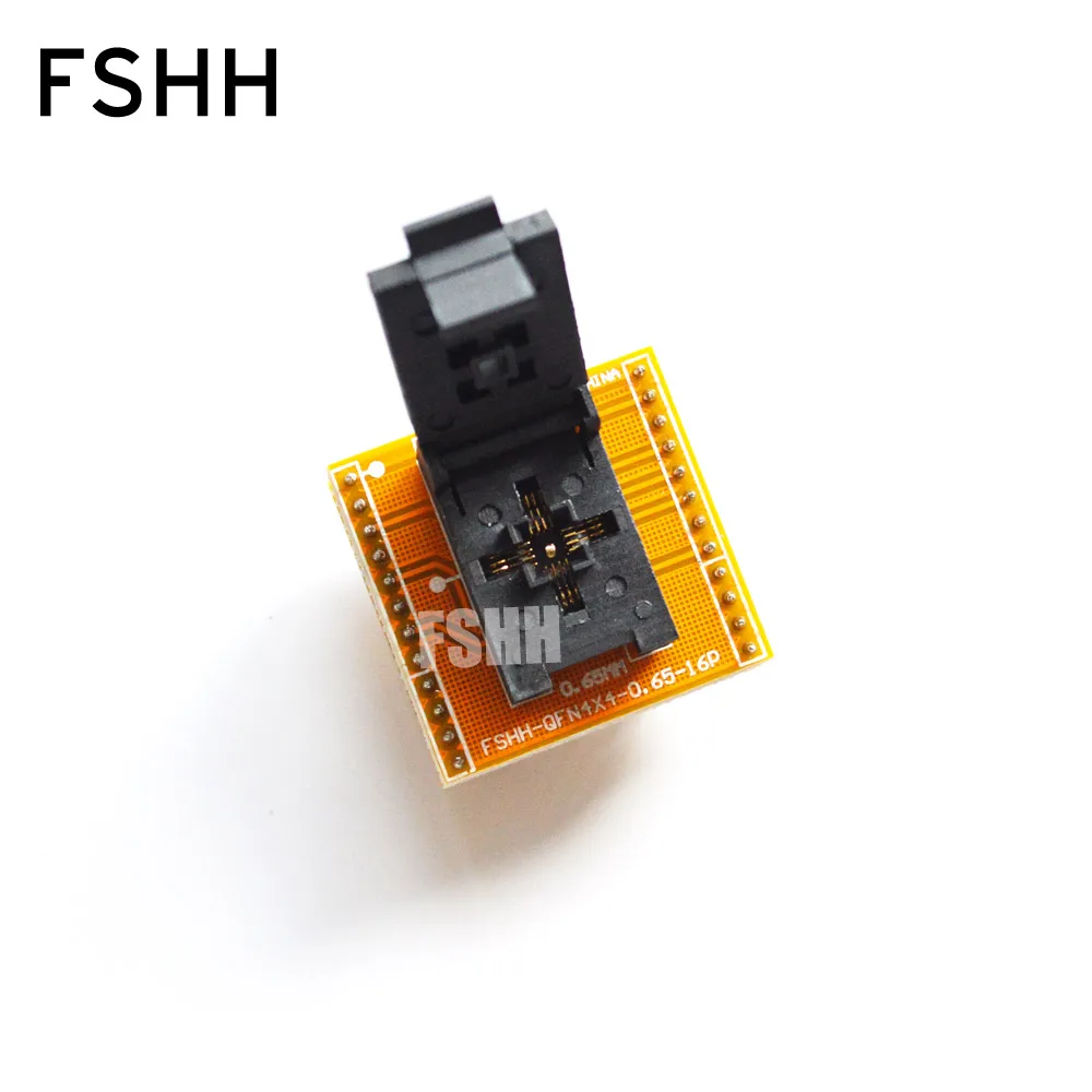 

FSHH QFN16 to DIP16 Programmer adapter WSON16 UDFN16 MLF16 ic socket Pin pitch=0.65mm Size=4x4mm