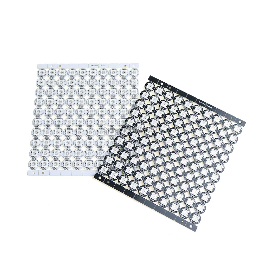 LED Board Heatsink ws2812b LED chips With Black/White PCB 10mm*3mm WS2811 IC Built-in 5050 SMD RGB DC5V