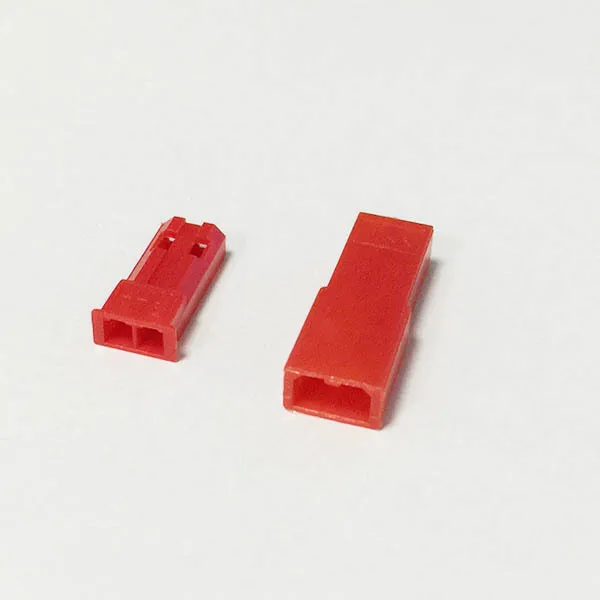 10 SÄTZE JST 2-Pin Stecker, Buchse Stecker auf ROT Farbe mit Crimps