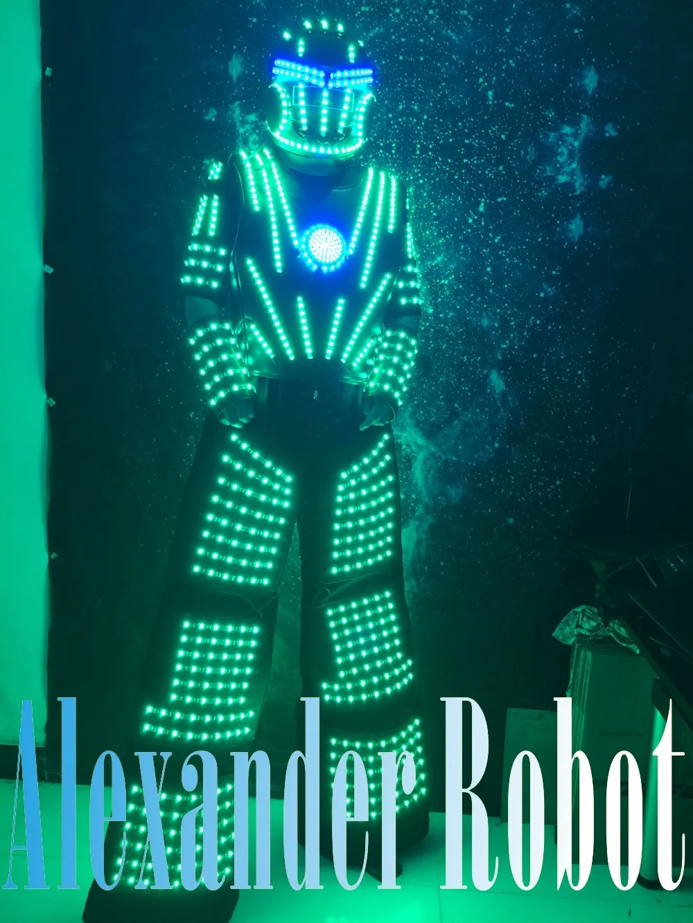 Traje de robot Alexander/traje de robot LED/trajes de ropa LED/trajes de Robot LED