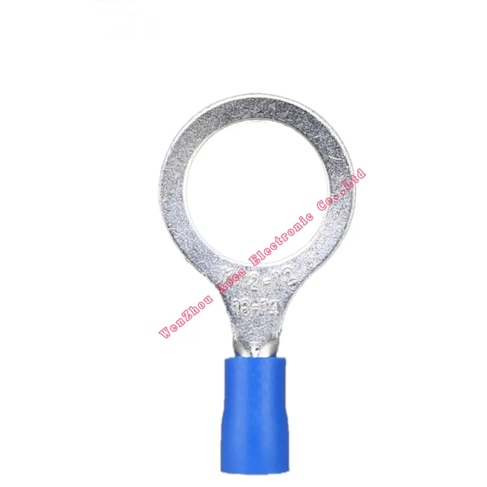 

1000pcs RV series Ring insulated terminal cable Crimp Terminal Cable Wire Connector 1.5~2.5mm2 AWG 16-14 RV ring terminal