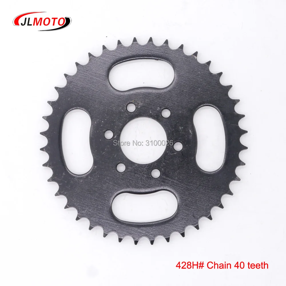 

ATV 40T Sprocket Fit for China 150CC 200CC 250CC 428H# Chain Drive China UTV Go Kart Buggy Quad Bike Scooter Motorcycle Parts