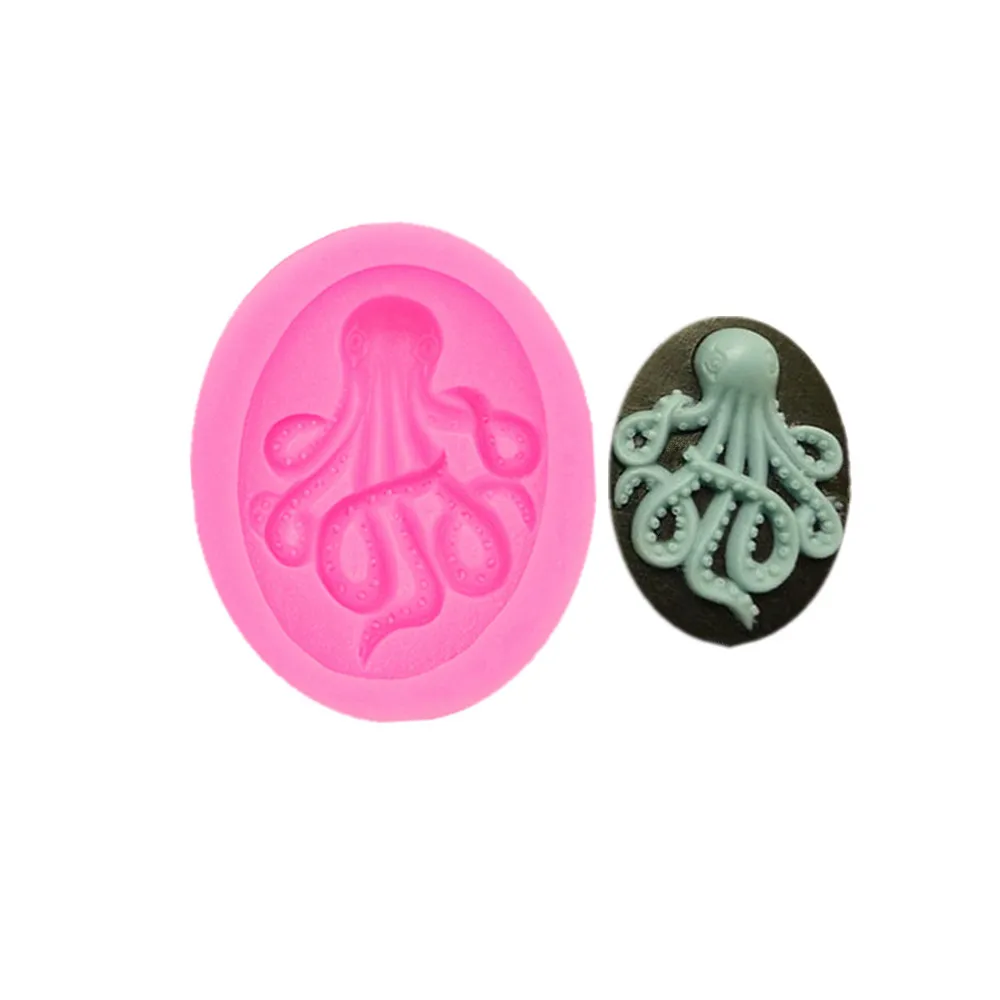 Gadgets Fondant Molds Octopus Mold - Silicone   Steampunk - Polymer Clay Resin Fondant Octopus baking candy mold