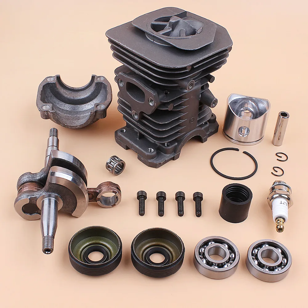 40 مللي متر مكبس اسطوانة العمود المرفقي كرنك تحمل النفط مجموعة محرك الختم ل HUSQVARNA 136 137 141 142 الغاز بالمنشار قطع الغيار 530069941