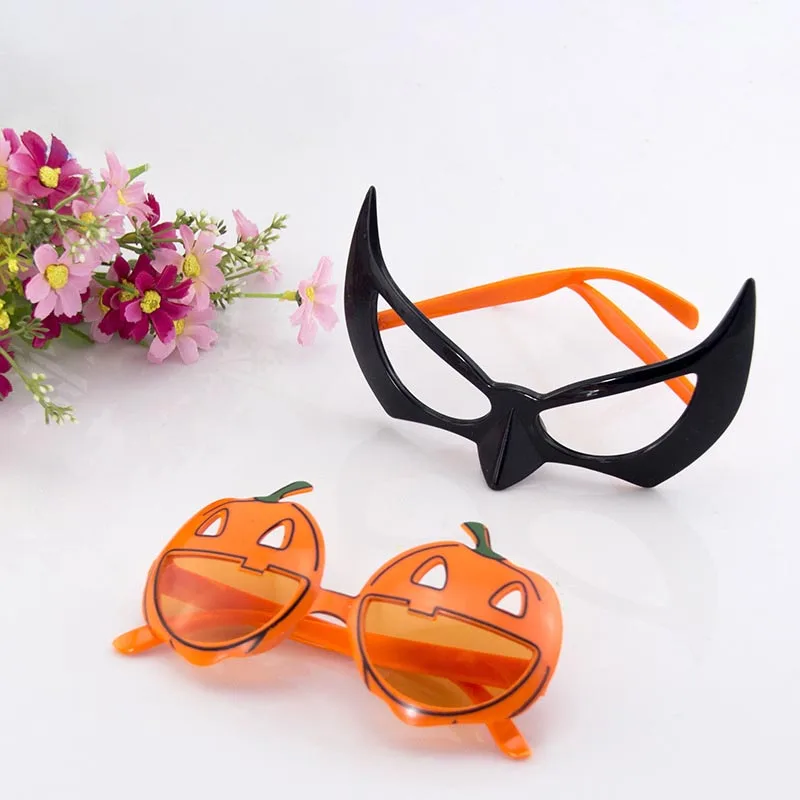 Performance prop Halloween pumpkin net costume pumpkin wacky plastic glasses pumpkin glasses  the best gift for children