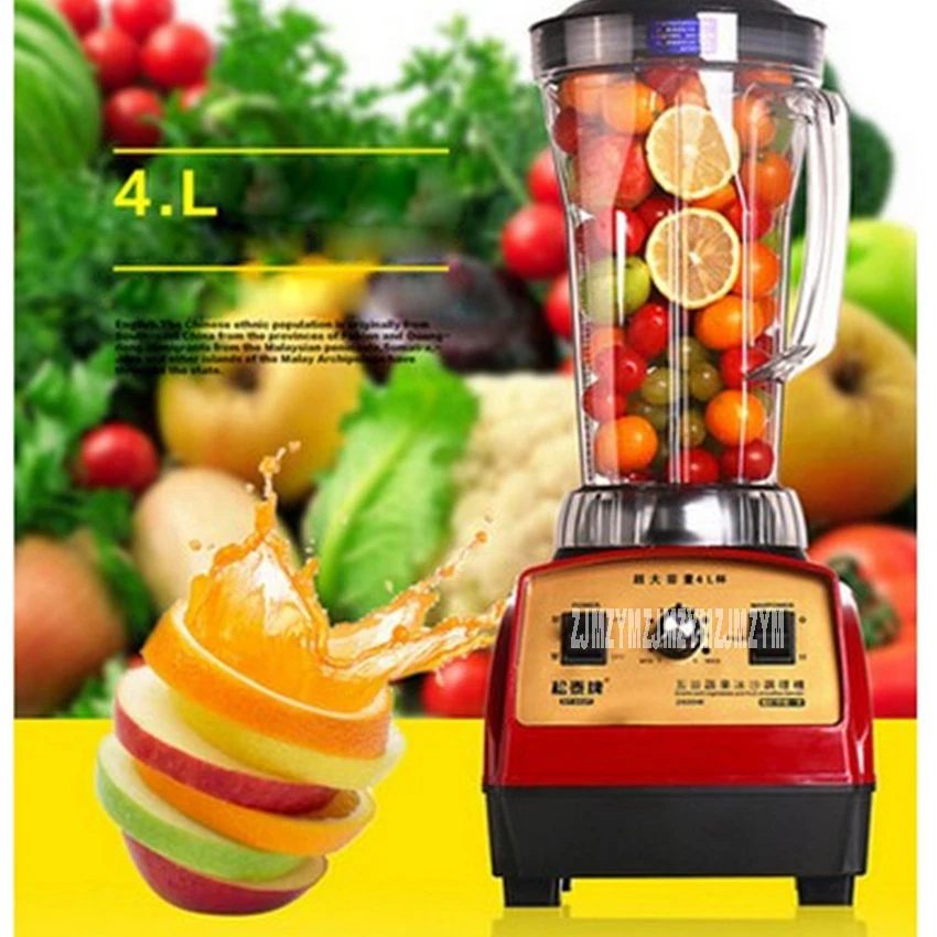 ST-602T Commercial Blender Mixer Mixer 4L 220V/50hz 2800W Food Processor Make Smoothie/Soy Milk/Smoothie Ice Blender Mixers